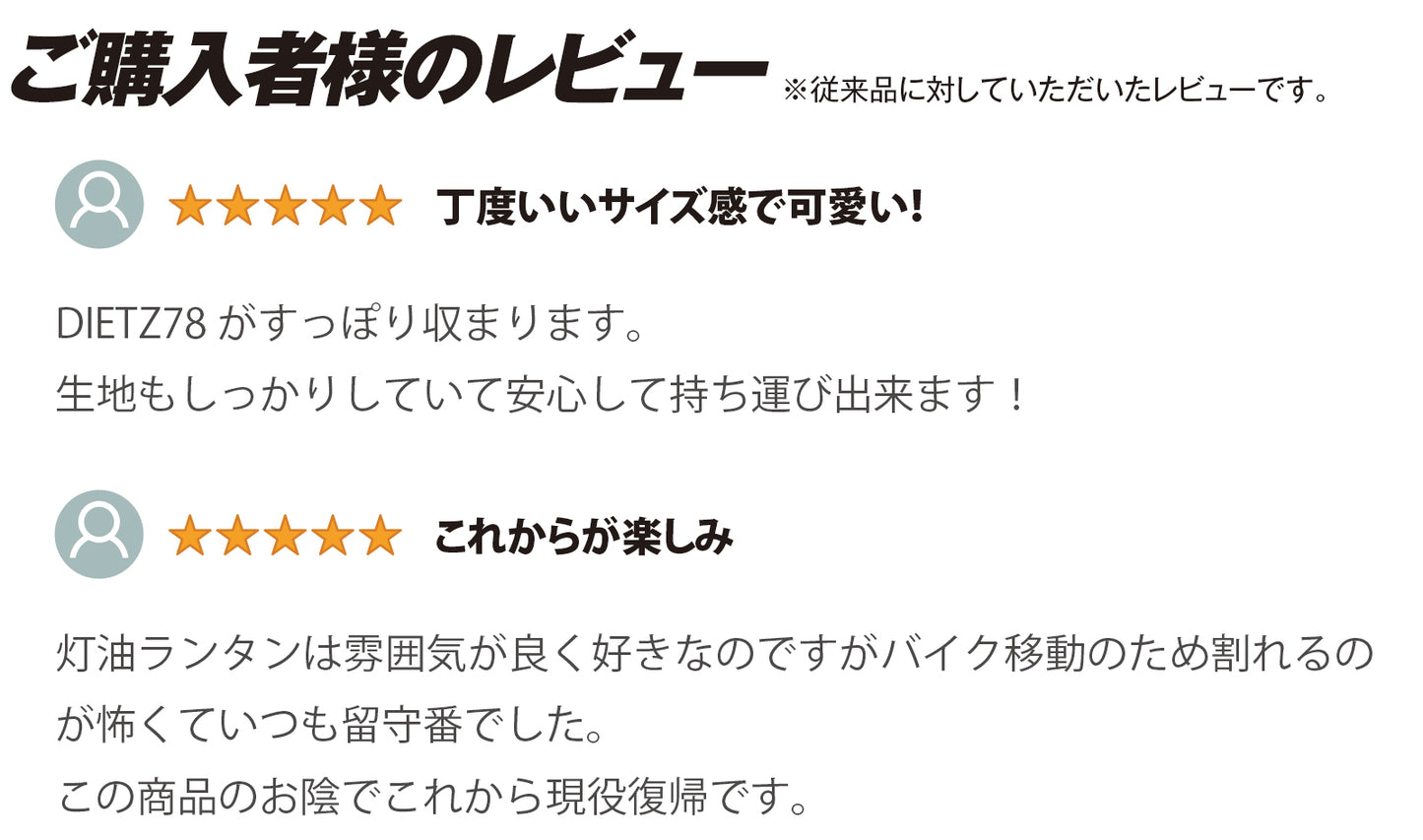 大事なオイルランタンを保護収納 帆布ランタンケース 全周クッション コンプレッションベルト付きバッグ