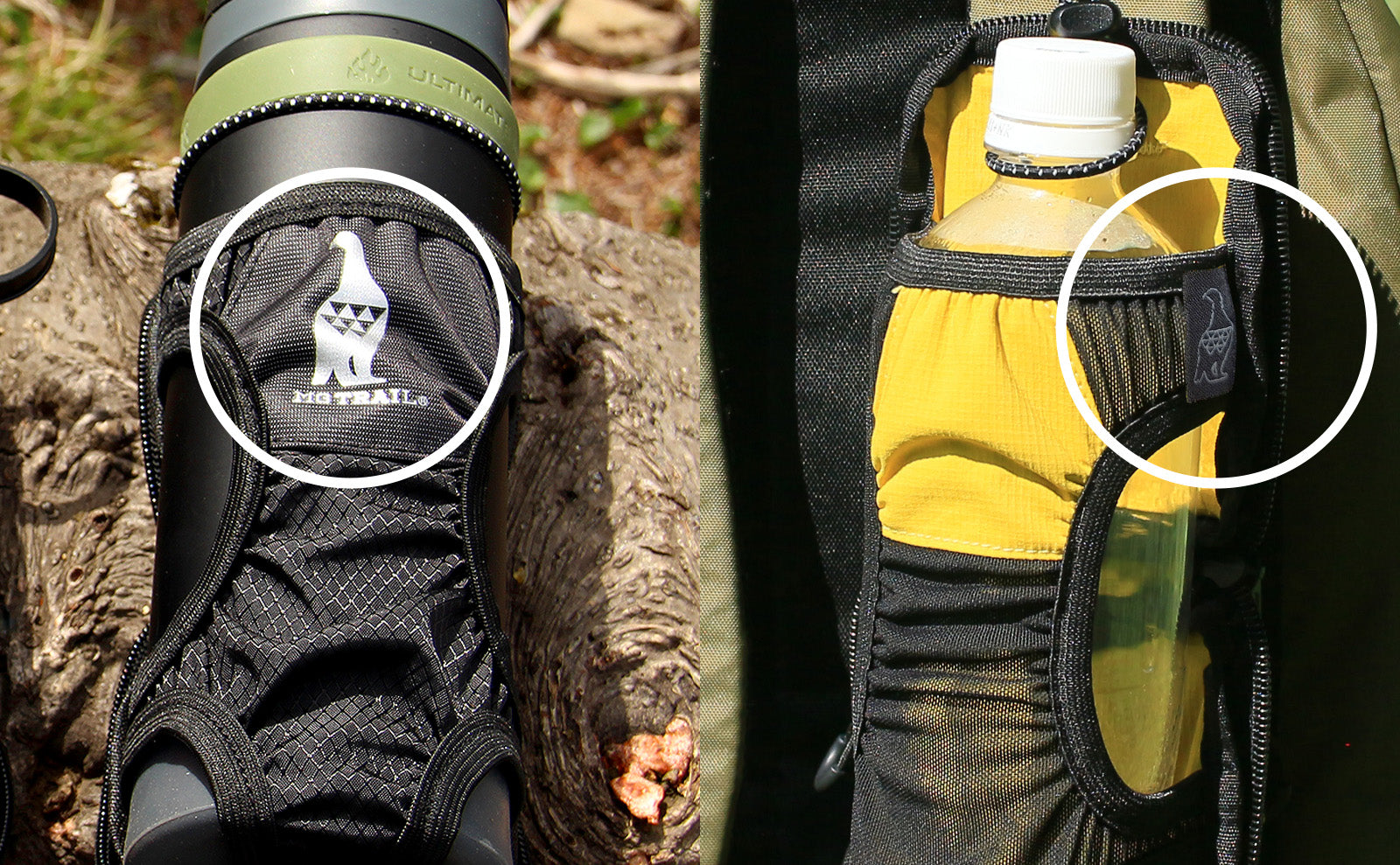 ペットボトルホルダー 雷鳥タグ