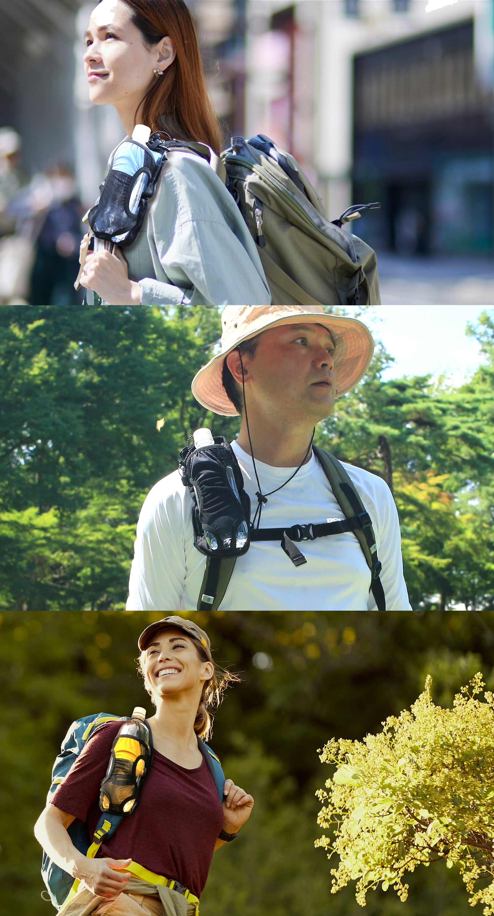 ペットボトルホルダー 使用シーン アウトドア