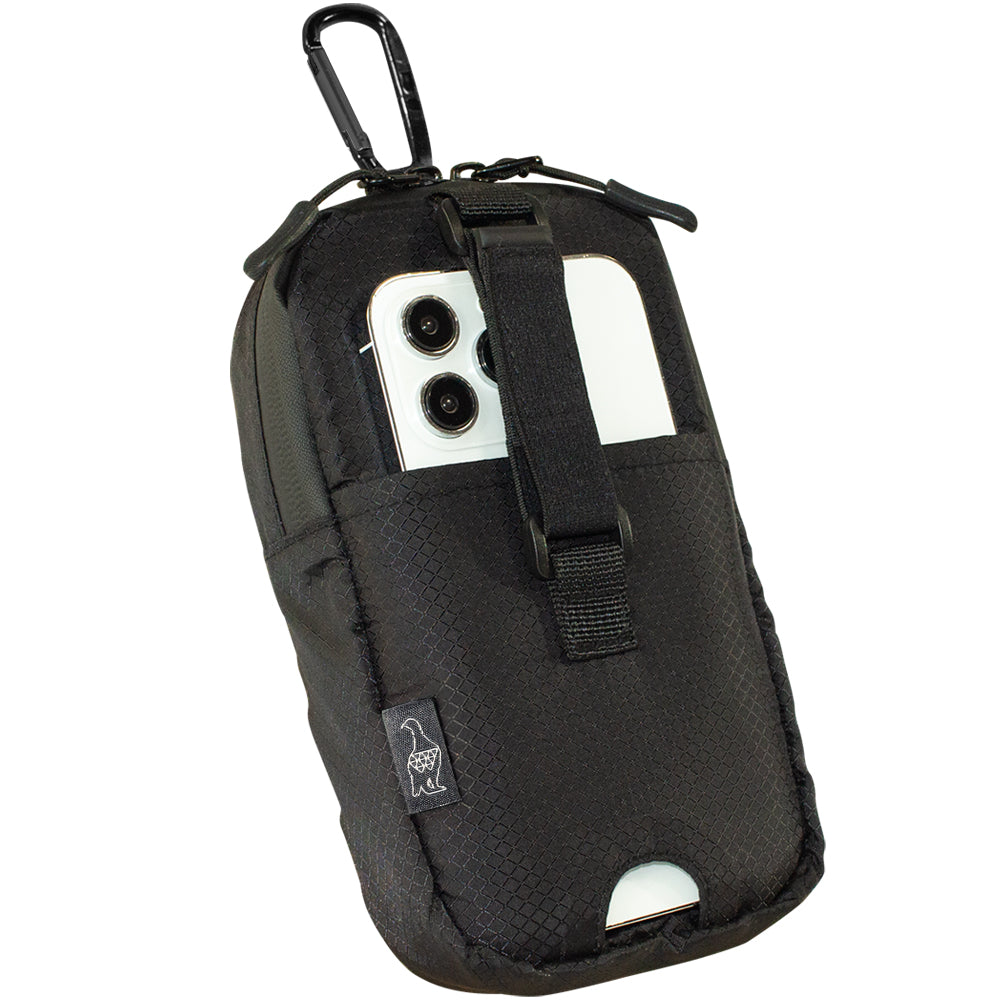 両手フリーで登山が快適になる大型スマホに対応スマホポーチ フリースタイルアウトドアポーチ