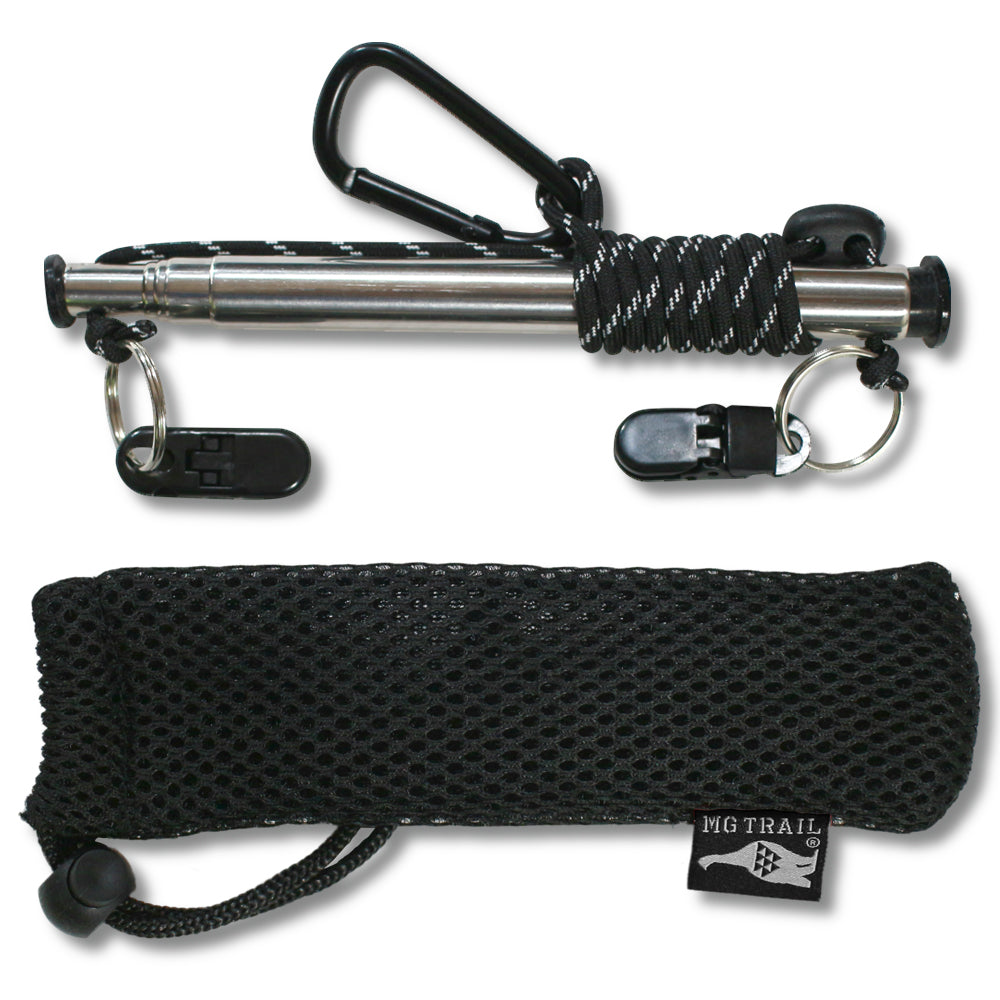 テレスコピックハンガー 専用メッシュケース付き カラビナ装着可能